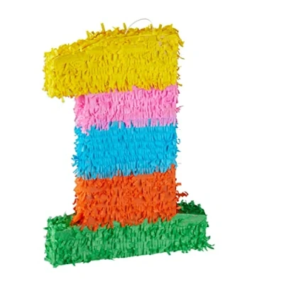 Image de Relaxdays Pinata Chiffre 1, 10025189_903, Coloré, 1