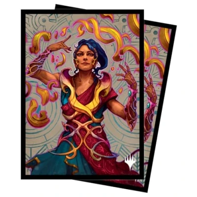 Image de Ultra Pro Les cavernes perdues d&#039;Ixalan 100ct Deck Protector® Sleeve Saheeli, The Sun&#039;s Brilliance for Magic : Gathering, Protect MTG Cards from Scuffs &amp; Scratches, taille standard Card