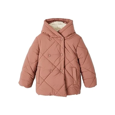 Image de VERTBAUDET Doudoune à Capuche Fille doublée Sherpa Blush 3A