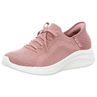 Image de Skechers Femme Ultra Flex 3.0 Brilliant Path Basket, Mauve Knit Pink Trim, 35.5 EU