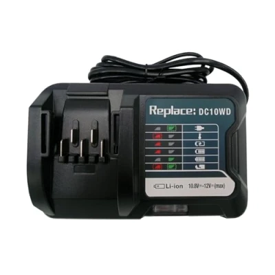 Image de DC10WD Rechange Makita Chargeur pour DC10SB DC10WC, Compatible avec BL1021B BL1041B BL1015 BL1016,pour 10.8V 12V CXT Batterie