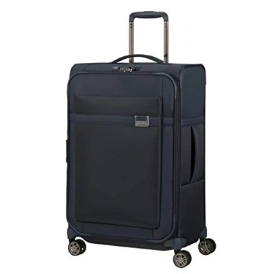 Image de Samsonite Airea Spinner M extensible, Valise, 67 cm , 73,5/81,5 L, Bleu (Dark Blue)