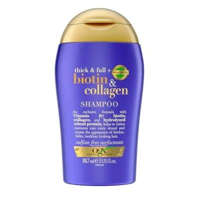 Image de OGX Thick &amp; Full + Shampooing de voyage Biotine et collagène 88,7 ml
