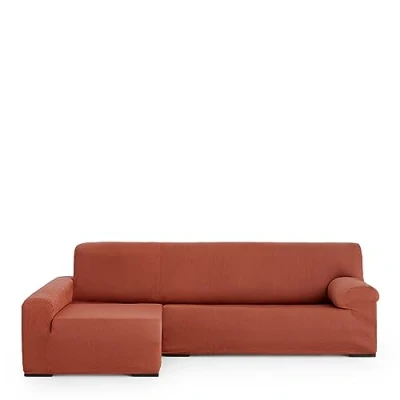 Image de Eysa Ulises élastique Chaise Longue Gauche, Vue Frontale, Couleur 09 Orange, Polyester Coton, 43x14x37 cm