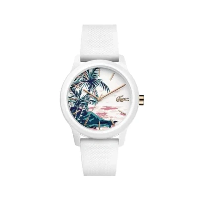 Image de Lacoste Montre Analogique à Quartz pour femme avec Bracelet en silicone Blanc 2001085