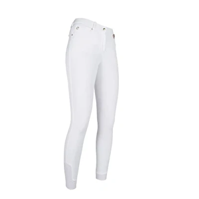 Image de Lauria Garrelli Pantalon d&#039;Équitation Fond de Peau Blanc 20
