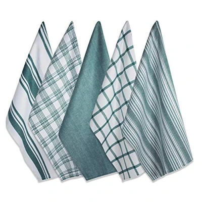 Image de DII Assortiment tissé, coton, bleu sarcelle, 45,7 x 71,1 cm