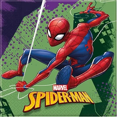 Image de Procos 20 Serviettes en Papier 33 x cm Spiderman Coloré Taille Unique