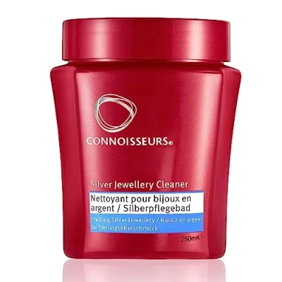 Image de Connoisseurs Nettoyant pour Bijoux Argent Solution 250ml Nettoyage Sterling Polir Our Colliers, Bagues et Boucles d&#039;oreilles
