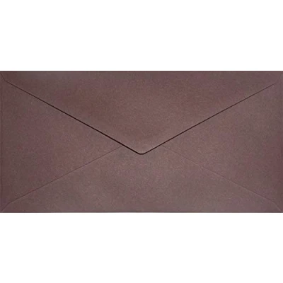 Image de Netuno 25 enveloppes longues marron rouge DL 110x220mm 120g Keaykolour Port Wine en papier recyclé colorées recyclées pour cartes de vœux invitations mariage anniversaires Noël