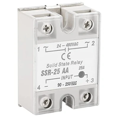 Image de Halbleiterrelais, SSR 25 AA 25A Halbleiterrelais Modul (SSR AC Eingang 90 250 V Ausgang 24 480 AC)
