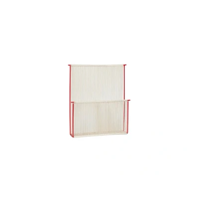 Image de Porte revues HÜBSCH String, mural, blanc crème/rouge