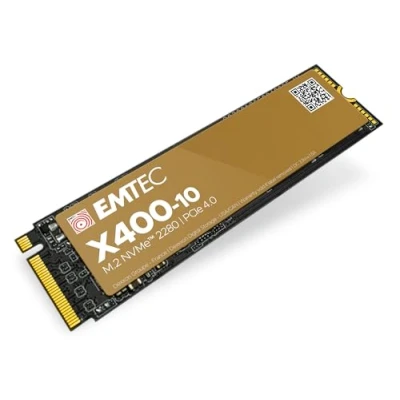 Image de EMTEC Disque SSD Interne Collection X400 10 Power Pro M.2 2280 NVMe 4To, 4TB ECSSD4TX410 PCIe Gen4x4 3D NAND Idéal pour Playstation PS5, Gamer, Jeux Vidéo