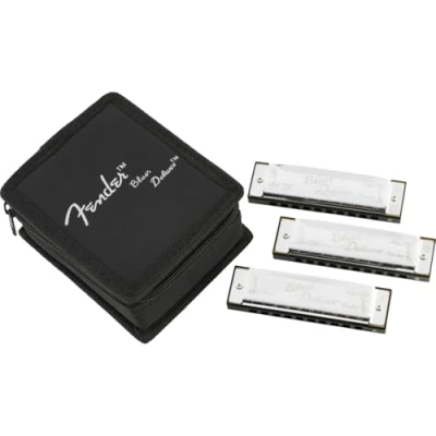 Image de Fender© &quot;Blues Deluxe&quot; Harmonicas 3 Pack Incl. Case