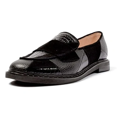 Image de L37 HANDMADE SHOES Femme Crystal Castles Mocassins Plats, Noir, 37 EU