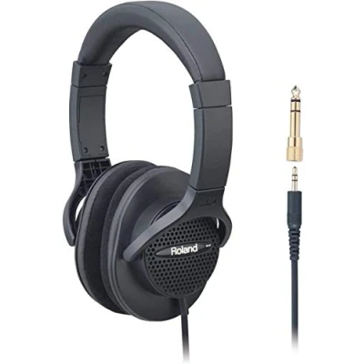 Image de casque RH A7 Roland, un à conception ouverte pour le monitoring, couleur noire