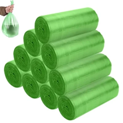 Image de Lot de 200 sacs poubelle 20 l, particulièrement résistants à la déchirure et imperméables, recyclables, pour cuisine, collecte des déchets résiduels recyclables (50 x 45
