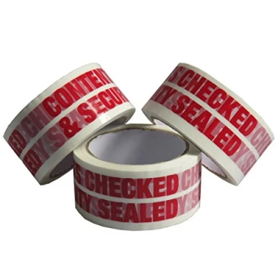 Image de Triplast 48 mm x 66 m Contents Checked Printed Low Noise Parcel Packing Tape (Pack of 3)