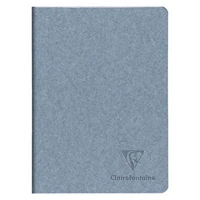 Image de Clairefontaine 83516C Un Carnet Piqué Cousu Fil couverture papier Jeans A5 14,8x21 cm 96 Pages Lignées Ivoire 90g Avec Rabat Collection Jeans&amp;Cocoa