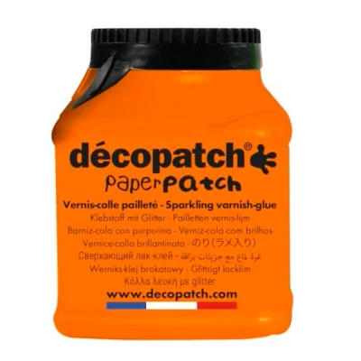 Image de Décopatch PP150PAILO Un pot de Vernis colle Pailleté PaperPatch 180g