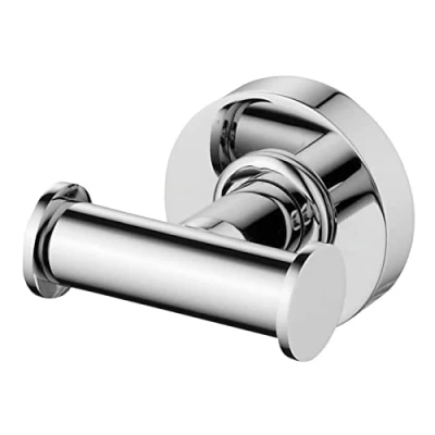 Image de Ideal Standard IOM Double Patère Murale Ronde Crochet Porte Serviette Salle de bain Finition Chrome A9116AA
