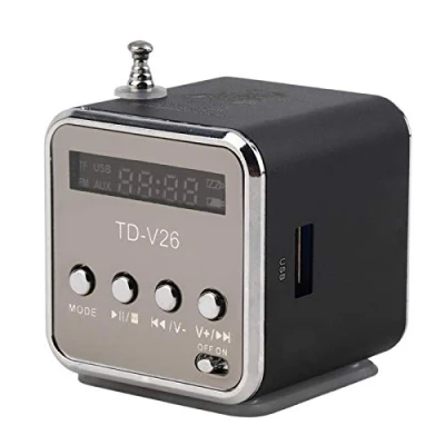Image de JTLB Mini enceinte Bluetooth avec carte SD TF USB 2.0, lecteur MP3, haut parleur stéréo, fonction Line In pour la maison, l&#039;extérieur, les voyages
