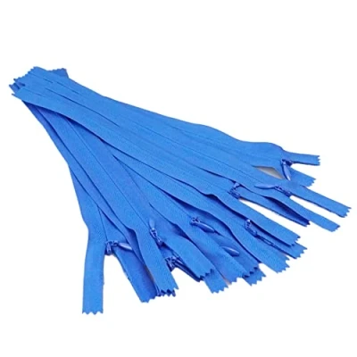 Image de ACCESSOIRES LEDUC Trimz Invisible Zip RVNAVN3 Fermeture éclair, Nylon, Bleu, 22 cm, Set de 10 Pièces
