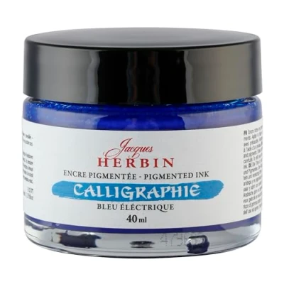 Image de Herbin Jacques 11317T Encre de calligraphie bleu électrique 40ml