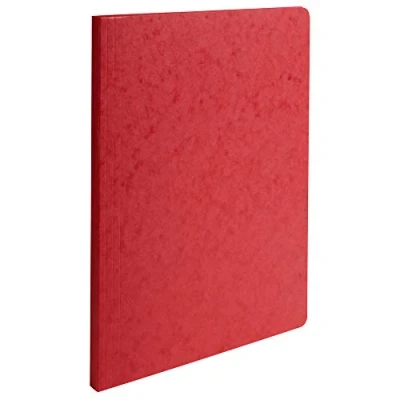 Image de Exacompta Réf. 11509H Paquet de 50 chemises en carte lustrée 400 g/m² extension du dos 15 à 35 mm certifiées FSC® dimensions 24 x 32 cm pour documents format A4 couleur rouge