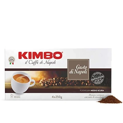 Image de CAFE MOULU GUSTO DI NAPOLI 4 X 250 G KIMBO