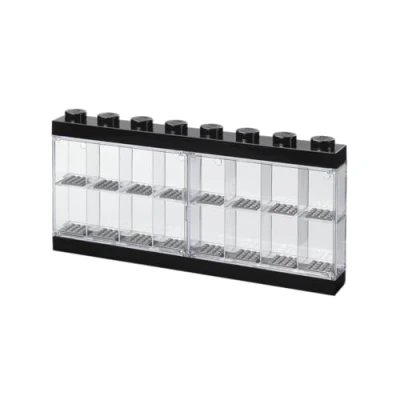 Image de Légo 40660003 Vitrine de présentation Lego pour 16 Mini Personnages, conteneur empilable Contre Un Mur ou sur Bureau, Noir, 40660003, Large