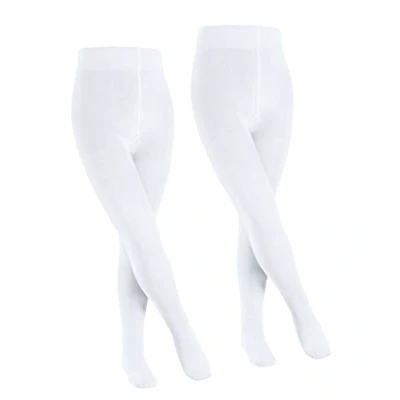 Image de Falke Family 2PACK Everyday Casual Collants pour enfants, Taille: 80/92, White