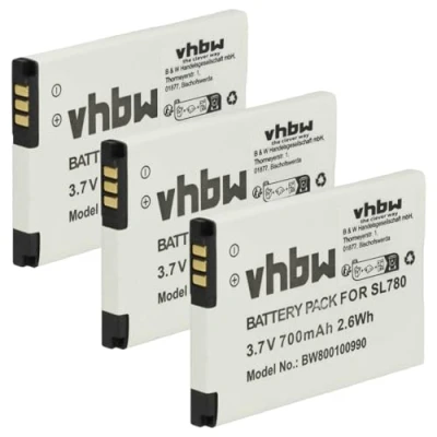 Image de vhbw 3X Batterie Compatible avec Bintec Elmeg D141 DECT téléphone Fixe sans Fil (700mAh, 3,7V, Li ION)