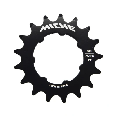 Image de Miche 1/8 Fixe Pignon de Piste Unisexe, Noir, 16t