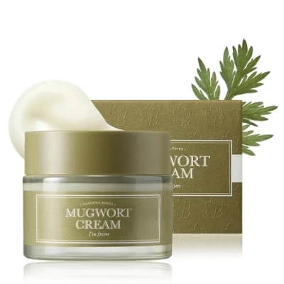 Image de I&#039;m from Crème d&#039;armoise, pour tous les types de peau, 1,69 fl oz Hydratant avec 73,55% d&#039;extrait apaisant, calmant, soulageant rougeurs contrôle du sébum