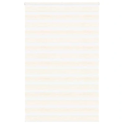 Image de vidaXL Store zèbre Beige marbré Largeur du Tissu 135,9 cm Polyester, à Enrouleur zébré, zébré pour fenêtre, vitre