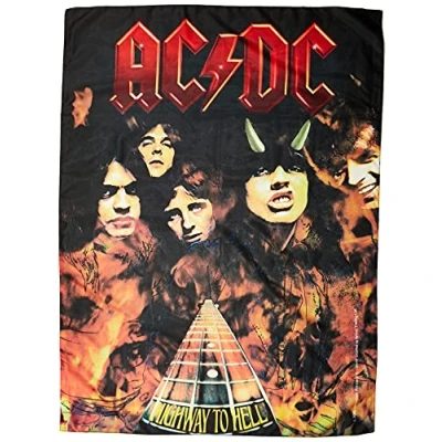 Image de AC/DC Drapeau Highway to Hell/Flames