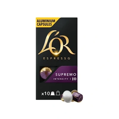 Image de Café L&#039;OR Espresso Supremo intensité 10 capsules