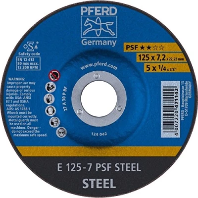 Image de Pferd E1257A30PPSF Disque à ébarber A30PPS, Multicolore, 125 x 7 mm