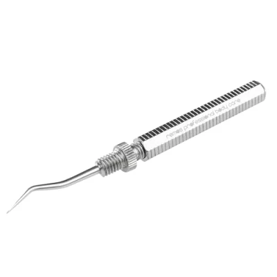 Image de REMOS Cure dents avec pointe courbée dévissable acier inoxydable
