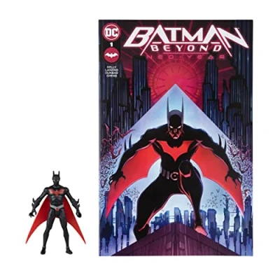 Image de McFarlane Toys, DC Page Punchers, Figurine Batman Beyond de 7,6 cm avec 5 Points d&#039;articulation, à Collectionner Bande dessinée néo année À partir 12 Ans