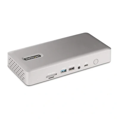 Image de StarTech.COM Dock Thunderbolt 4 pour Écrans Multiples, Jusqu&#039;à 2X HDMI/2x DP, Hub 7X USB, 2.5GbE, PD 98W