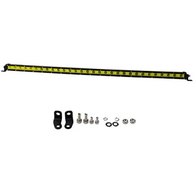 Image de Willpower Barre LED 76cm 150W Ambre Jaune Une Rangée Phare de Travail 12V 24V Faisceau Combo Feux Antibrouillard Etanche 6000K Lumineuse Voiture 4x4 Bateau Camion Tracteur Offroad SUV