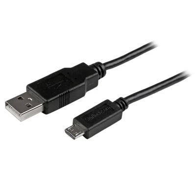 Image de StarTech.com Câble de charge /synchronisation mobile USB A vers Micro B slim 1 m pour smartphone et tablette M/M Noir Neuf