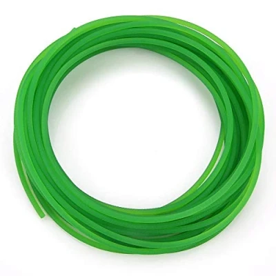 Image de Courroie ronde en uréthane haute performance polyuréthane PU à surface rugueuse pour transmission d&#039;entraînement vert(3mm*10m)