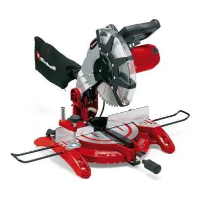 Image de Einhell Scie à onglet TC MS 2513 L (1600 W, 48 dents, Largeur de coupe maximale : 120 mm, Sac poussière et blocage sécurité)