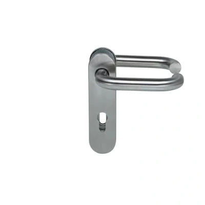 Image de Hörmann FS poignée de porte D 110 courte PZ, palier coulissant en acier inoxydable (garniture coupe feu pour feu/porte multifonction H8 5/Quadro/MZ/OD) 535303