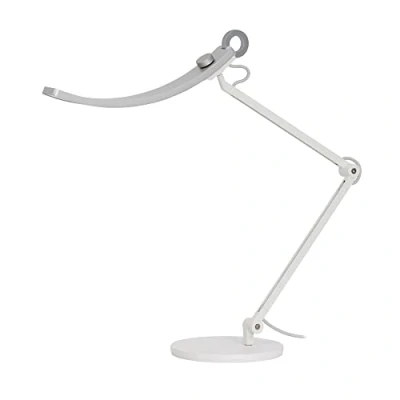 Image de BenQ WiT Lampe de Bureau Protection Oculaire pour Télétravail, Lecture, Artisanat Large, Variable avec 13 Couleurs Bras ajustable Argent