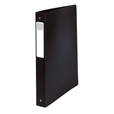 Image de Exacompta Réf. 51391E 1 Classeur rigide avec étiquette OPAK 4 anneaux ronds diamètre 30 mm Dos 40 Dimensions extérieures : 32 x 26,8 cm Format à classer A4 Maxi Coloris noir