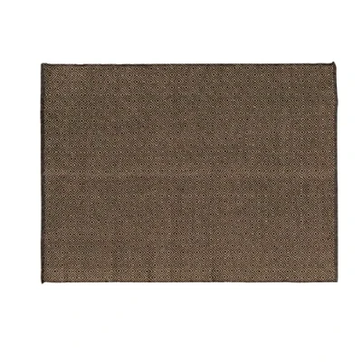 Image de douceur d&#039;intérieur, Tapis Rectangle (120 x 170 cm) Livio Noir, Jute Finition Coton